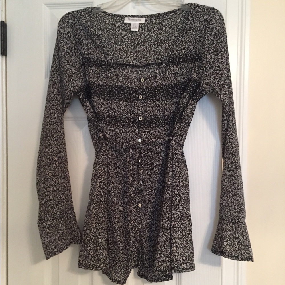 Motherhood maternity peasant blouse